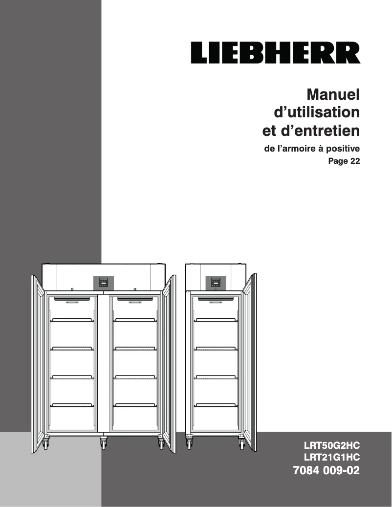 Page n°1 - Manuel utilisateur Liebherr LRT50G2HC