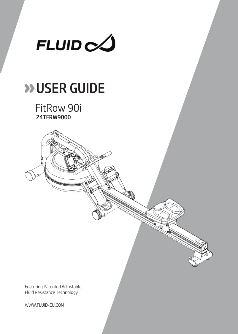 Página 1 del manual Manual de usuario Tunturi FitRow 90i