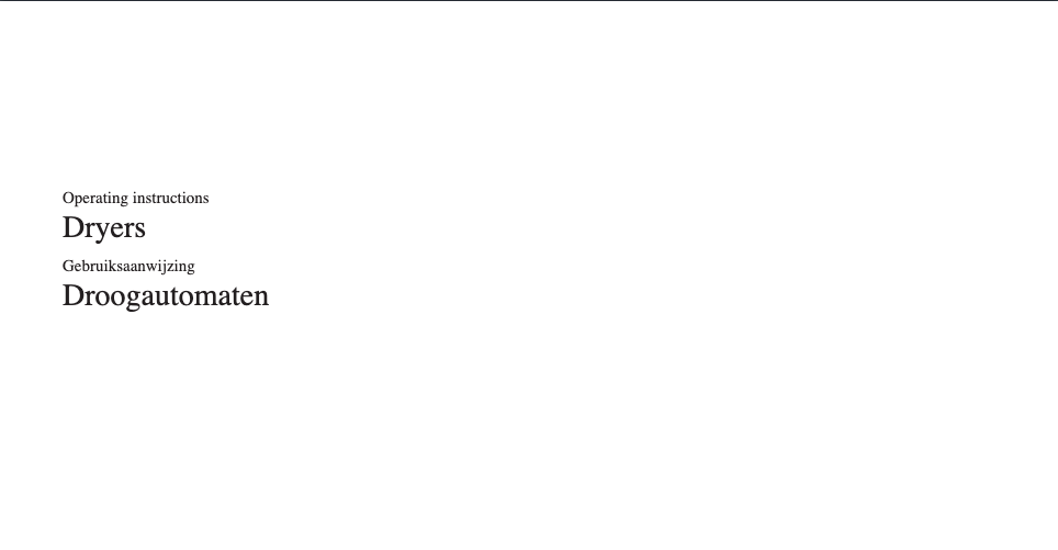 Page 1 de la notice Manuel utilisateur Miele PT 8505