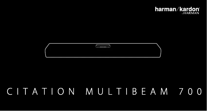 Page 1 de la notice Guide de démarrage rapide Harman Kardon Citation MultiBeam 700