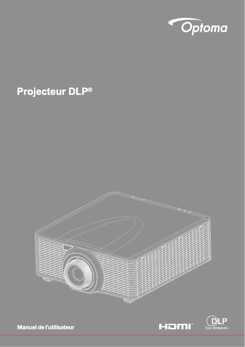 Page 1 de la notice Manuel utilisateur Optoma ZU660e