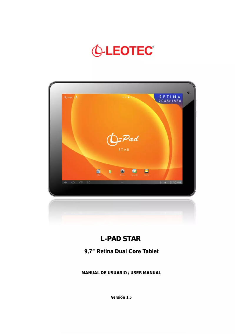 Page 1 de la notice Manuel utilisateur Leotec L-Pad Star LETAB911