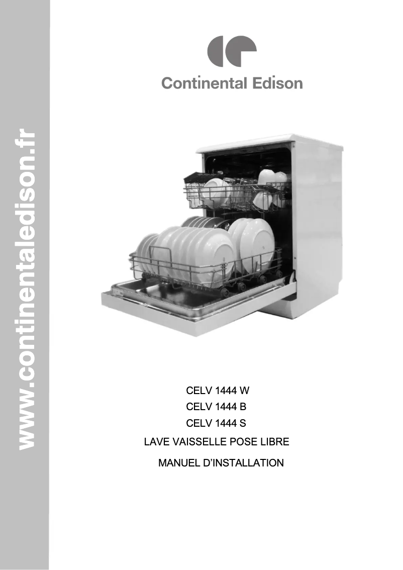 Page n°1 - Manuel utilisateur Continental Edison CELV1444S