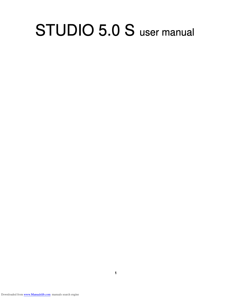 Page 1 de la notice Manuel utilisateur BLU Studio 5.0 S