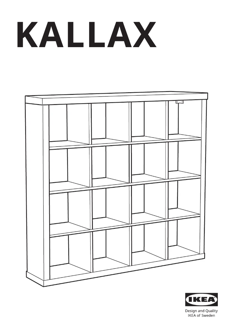 Página 1 del manual Manual de usuario Ikea KALLAX 102.758.62
