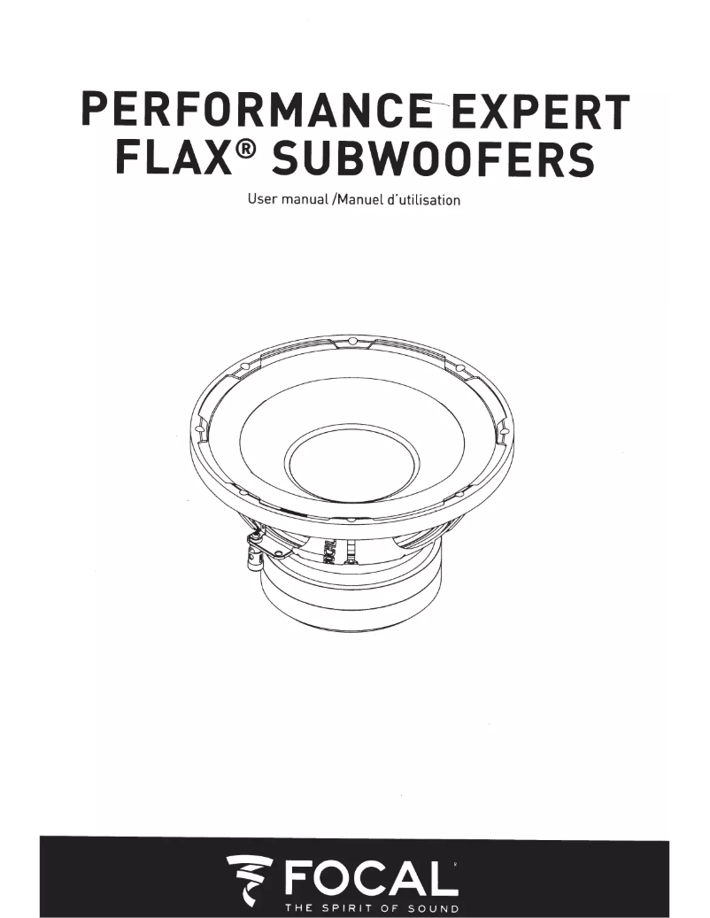 Page 1 de la notice Manuel utilisateur Focal Performance Expert Flax P 30F