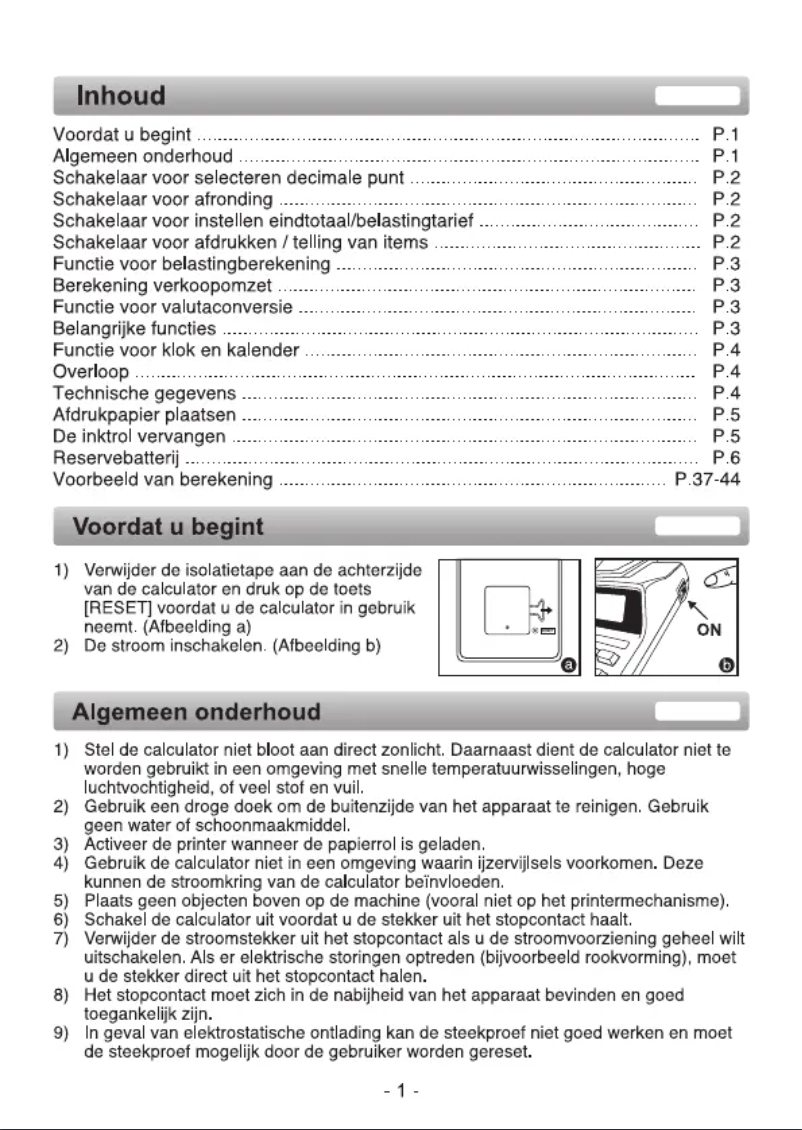 Image de la première page du manuel de l'appareil MP120-MG