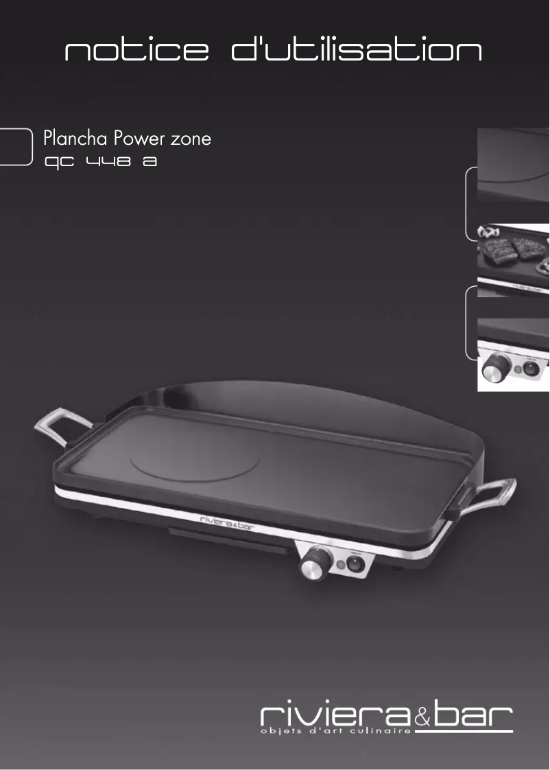 Page 1 de la notice Manuel utilisateur Riviera & Bar QC448A