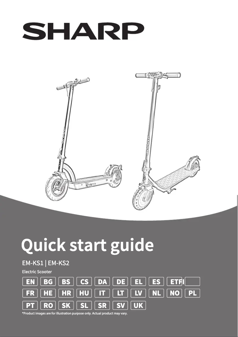 Page 1 de la notice Guide de démarrage rapide Sharp EM-KS2
