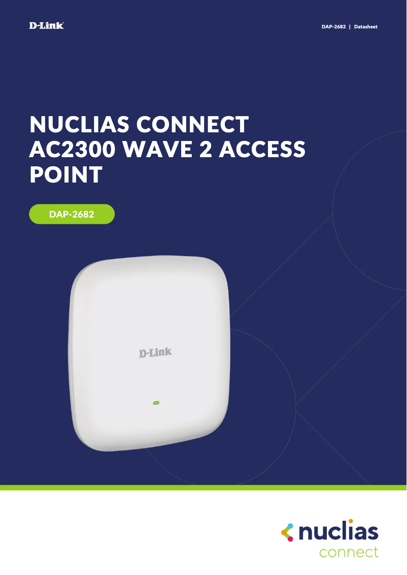 Page 1 de la notice Fiche technique D-Link DAP-2682