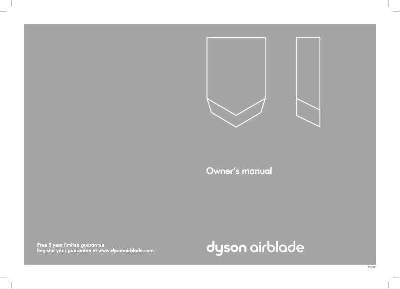 Image de la première page du manuel de l'appareil Airblade V AB12