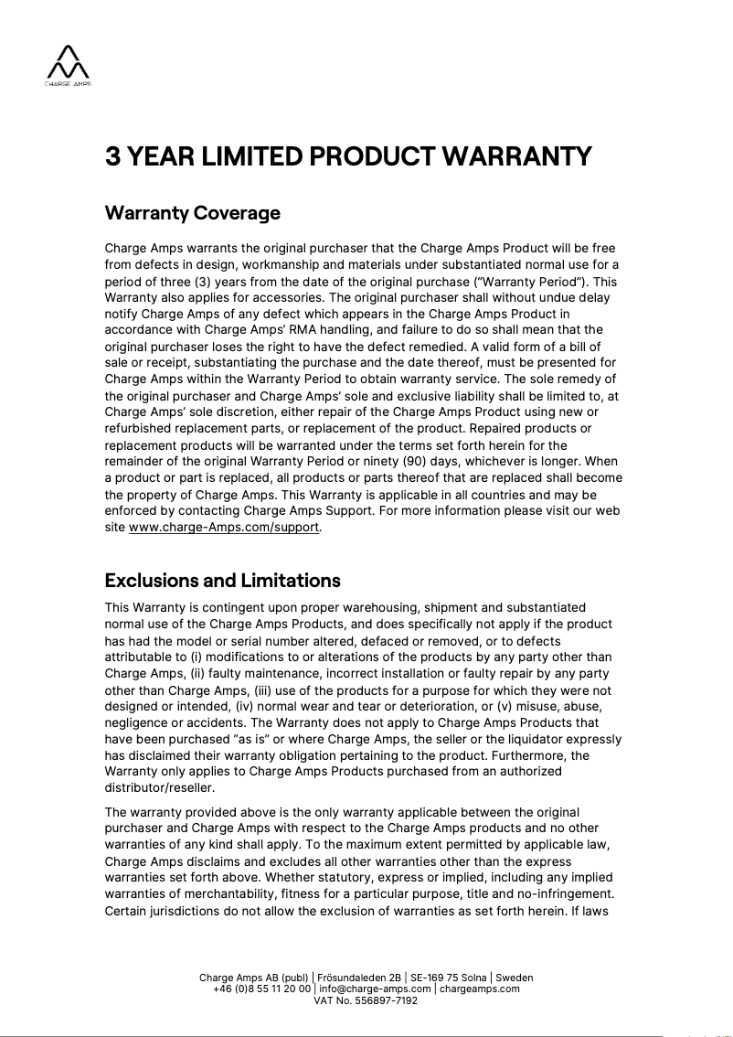 Image de la première page du manuel de l'appareil Halo Wallbox