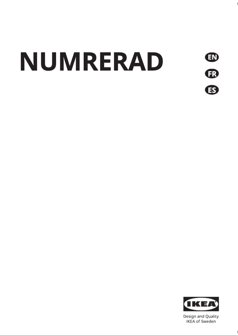 Image de la première page du manuel de l'appareil NUMRERAD 404.621.50