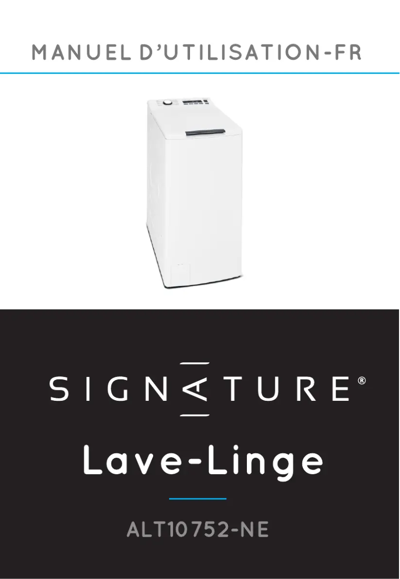 Page n°1 - Manuel utilisateur Signature ALT10752