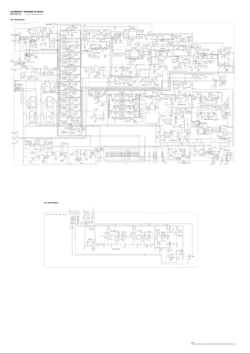 Page 1 de la notice Schéma de câblage Kenwood TS-590SG