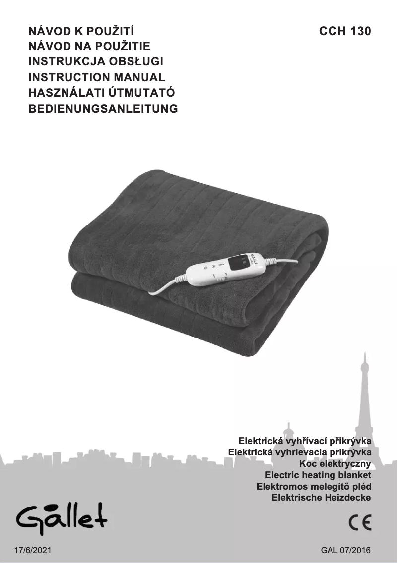 Image de la première page du manuel de l'appareil CCH 130