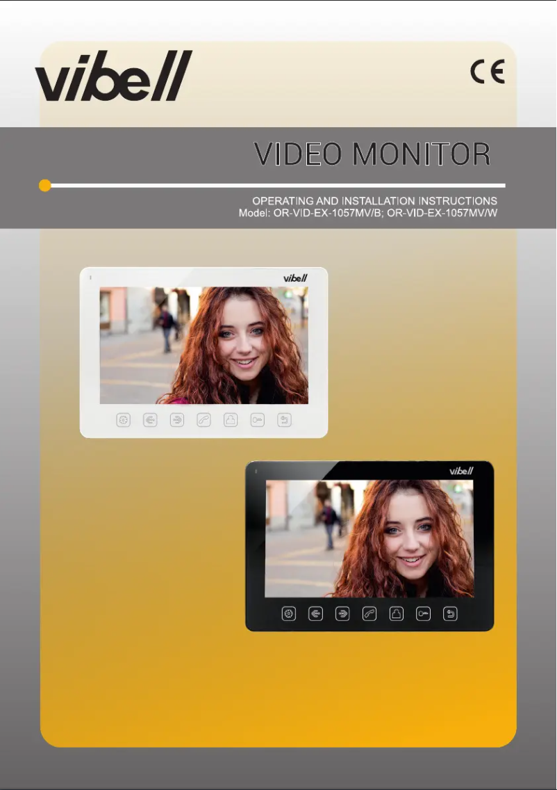 Page 1 de la notice Manuel utilisateur Vibell OR-VID-EX-1057MV