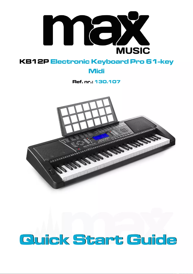 Página 1 del manual Guía de inicio rápido MAX KB12P