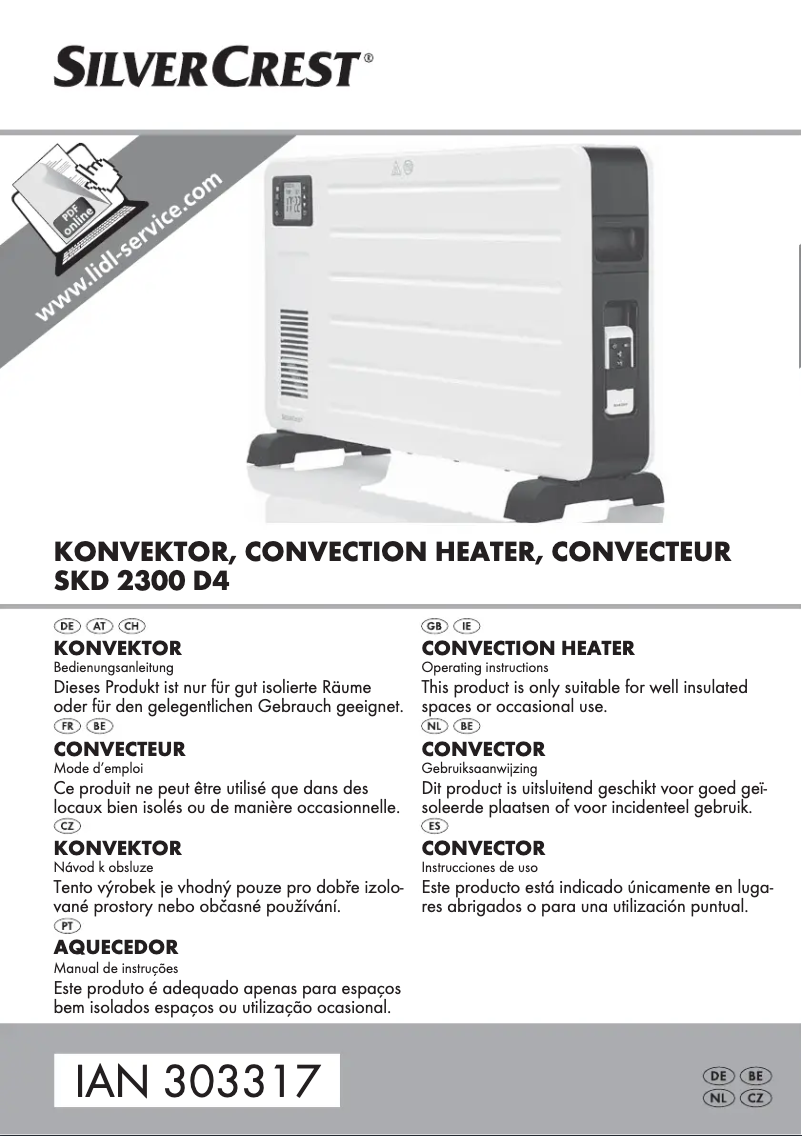Page 1 of the manual User Manual SilverCrest SKT 2000 A1