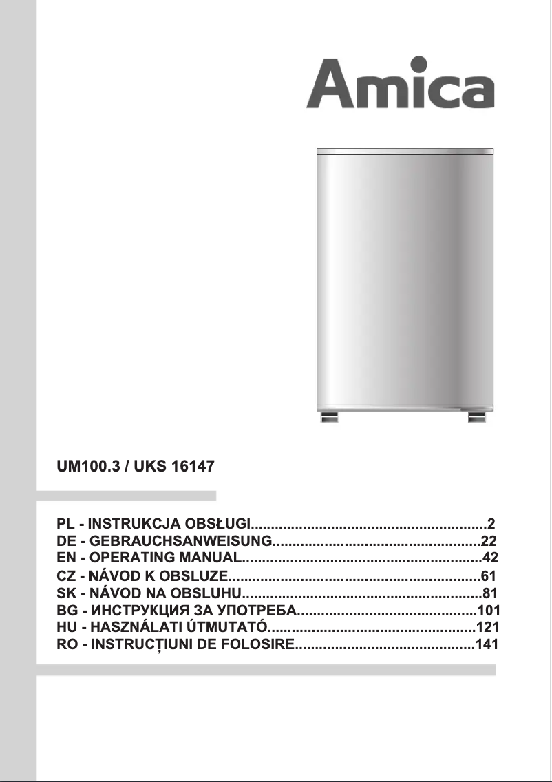 Image de la première page du manuel de l'appareil UM100.3