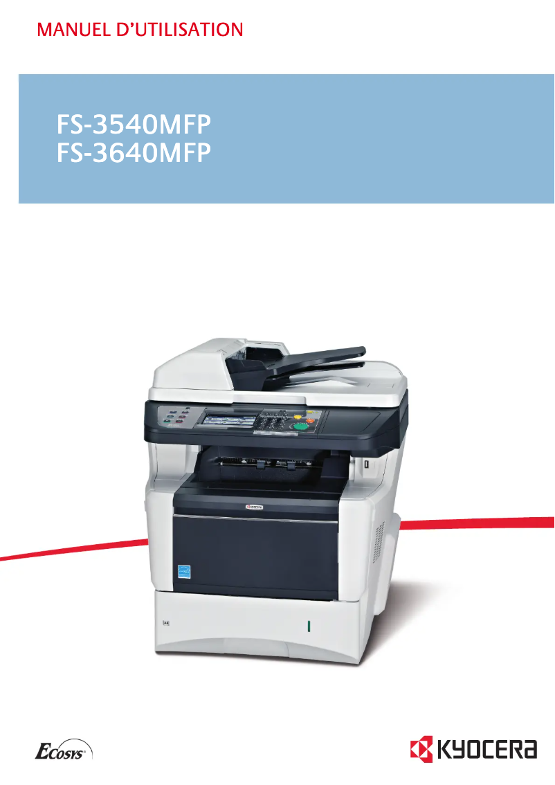 Image de la première page du manuel de l'appareil FS-3640MFP