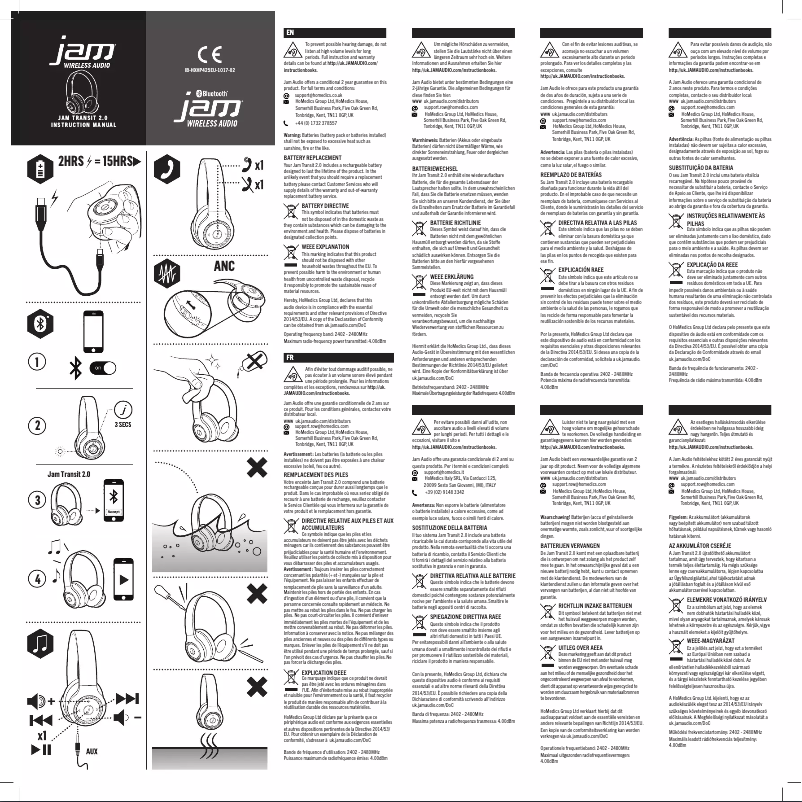 Página 1 del manual Manual de usuario Jam Transit 2.0