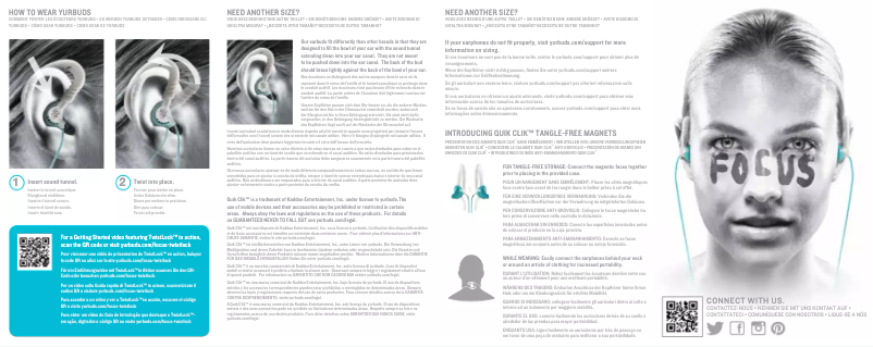 Page n°1 - Manuel utilisateur Yurbuds Focus 200