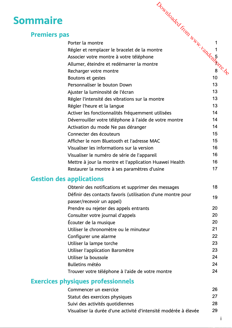 Page 1 de la notice Manuel utilisateur Huawei Watch GT 2 Sport