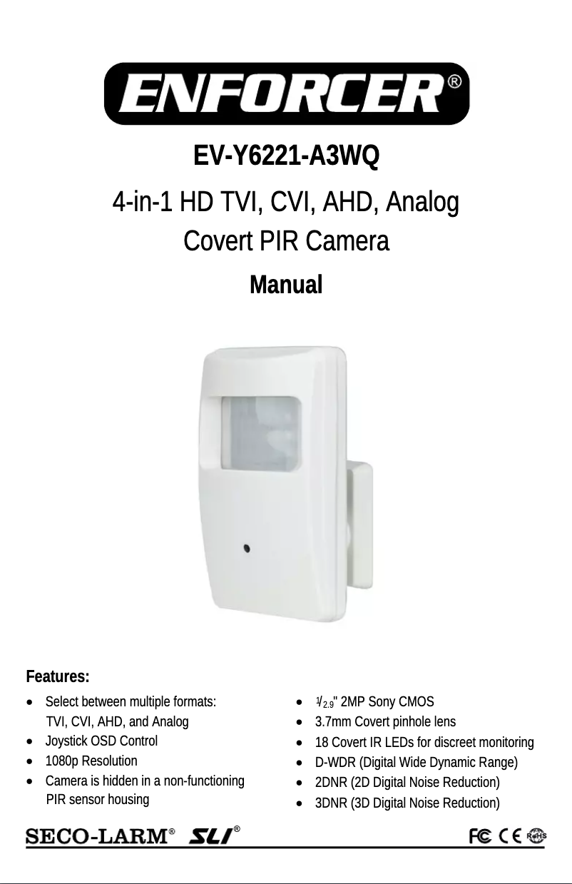 Image de la première page du manuel de l'appareil EV-Y6221-A3WQ