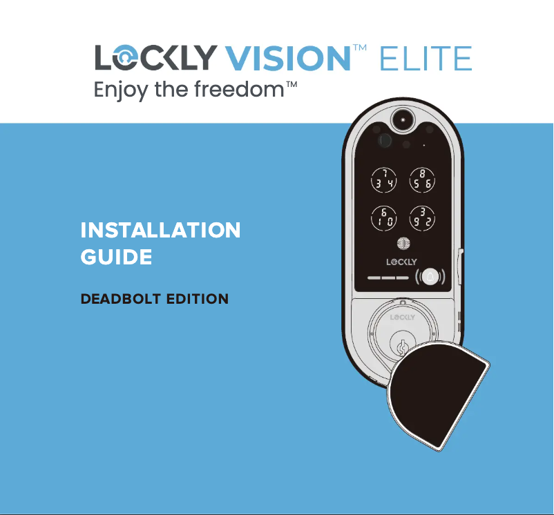 Page n°1 - Guide d'installation Lockly Vision Elite