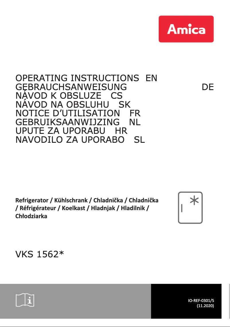 Page n°1 - Manuel utilisateur Amica VKS 15626-1 L