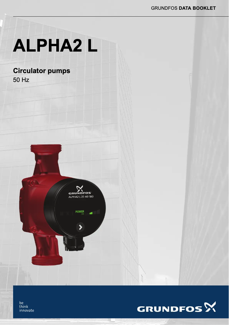 Page n°1 - Fiche technique Grundfos Alpha2 L