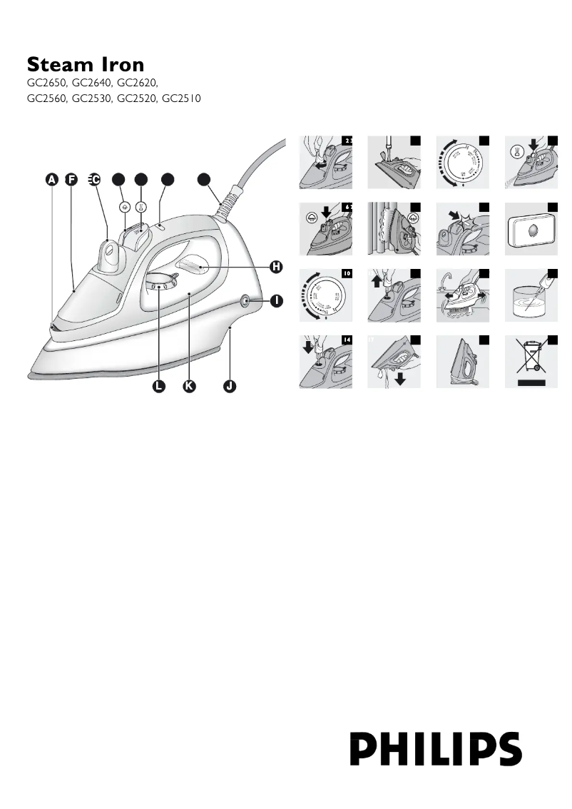 Page n°1 - Manuel utilisateur Philips 2500 series GC2520