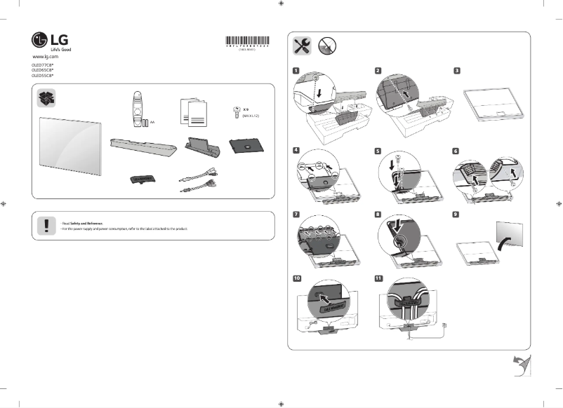 Page 1 de la notice Manuel utilisateur LG OLED65C8PPA
