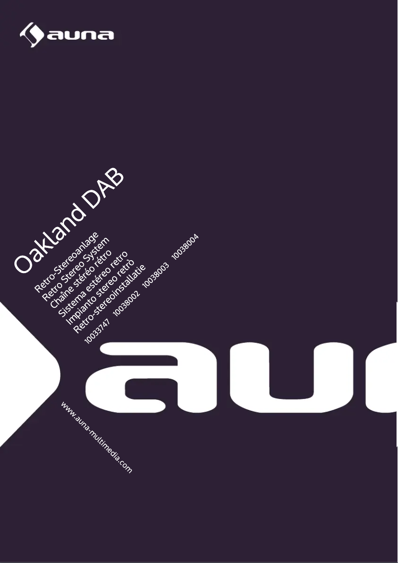 Page 1 de la notice Manuel utilisateur Auna Oakland DAB