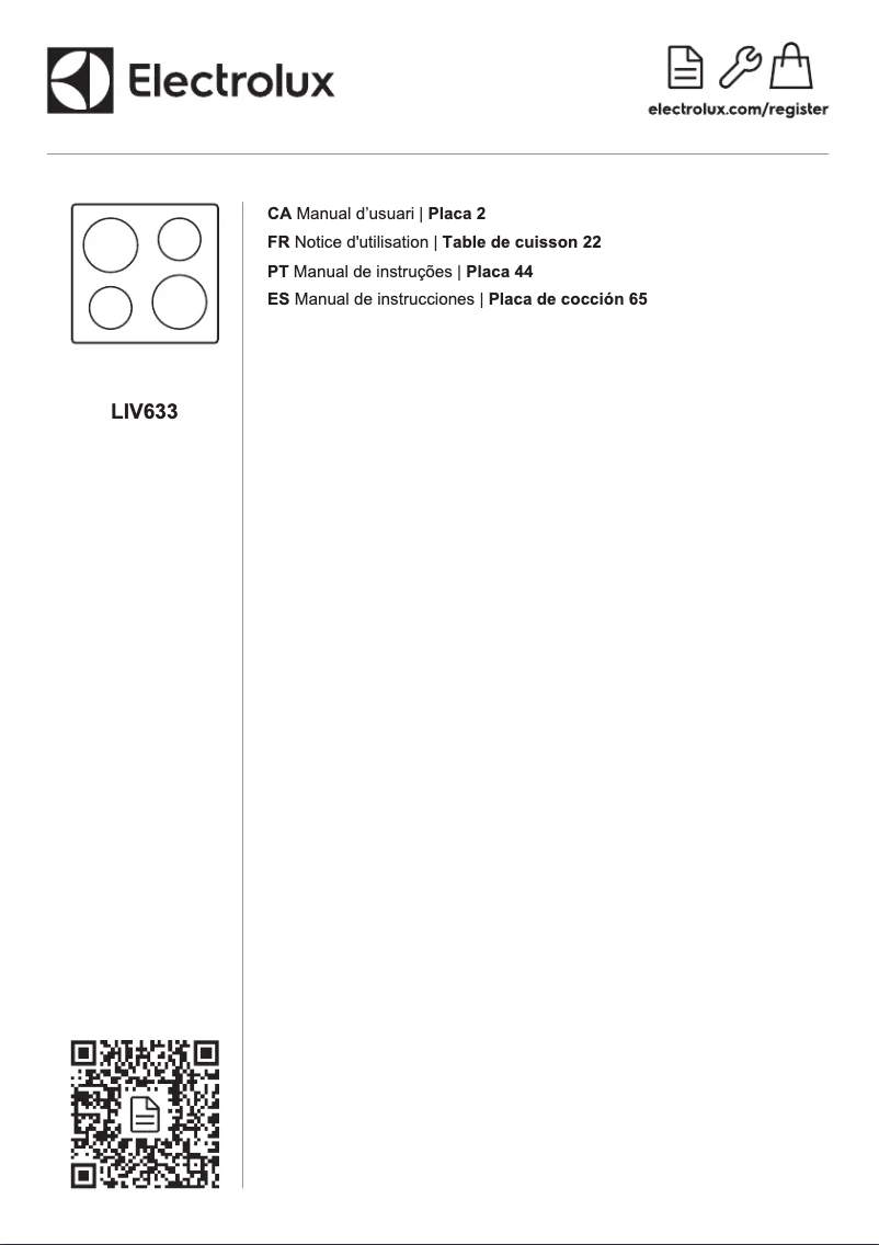 Image de la première page du manuel de l'appareil LIV633