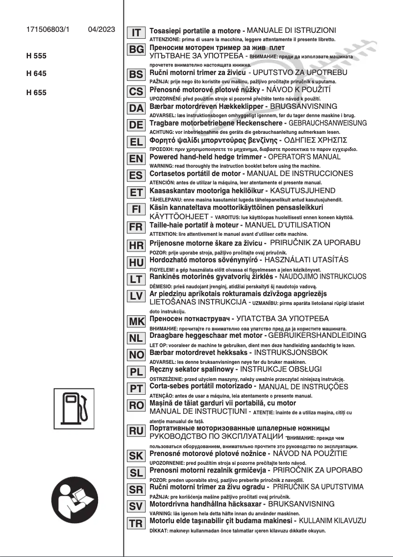Page 1 de la notice Manuel utilisateur Stiga HT 525