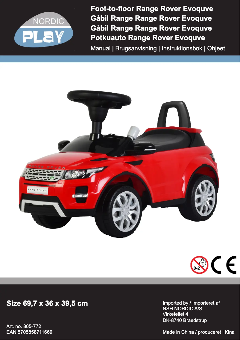 Image de la première page du manuel de l'appareil 805-772