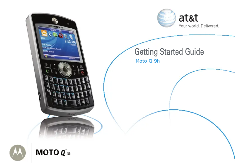Page 1 de la notice Guide de démarrage rapide Motorola Moto Q9h