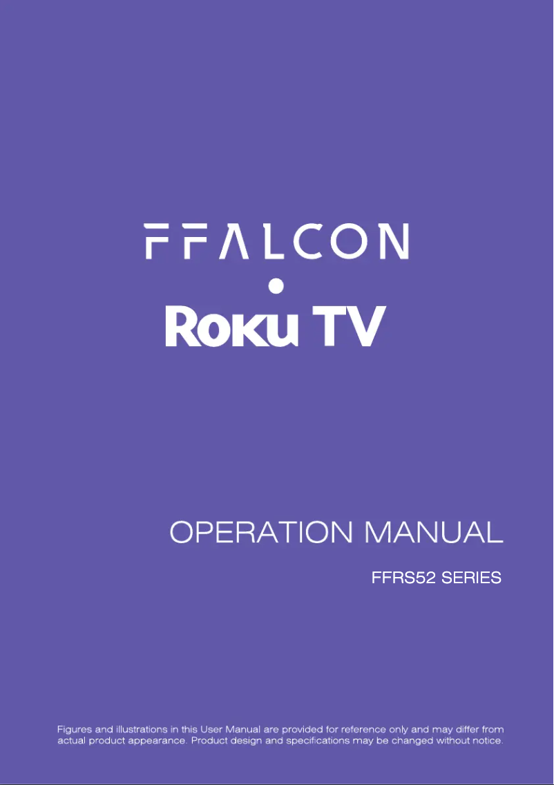 Page 1 de la notice Manuel utilisateur FFalcon FF32RS52