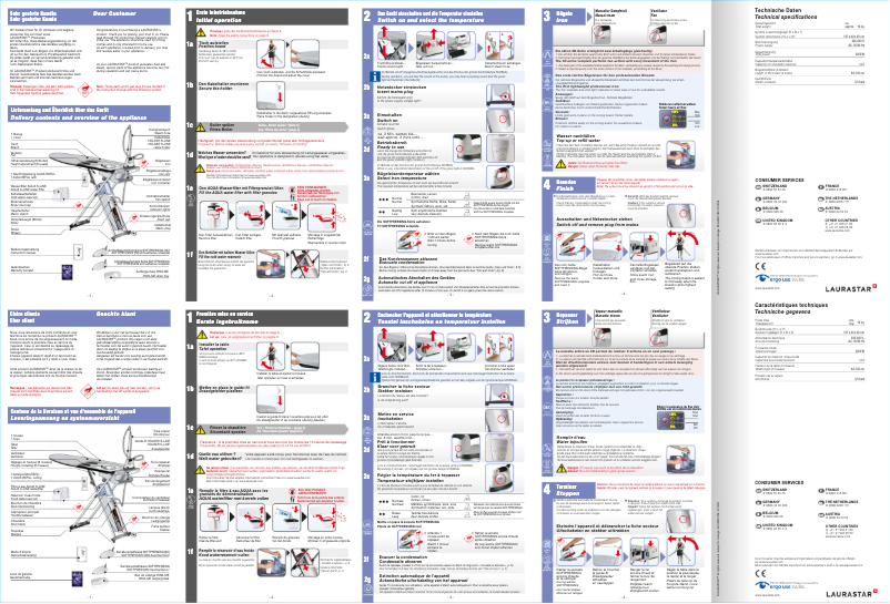 Page n°1 - Manuel utilisateur Laurastar S Plus