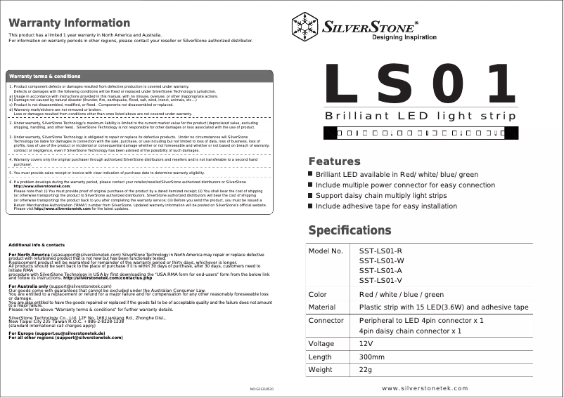 Image de la première page du manuel de l'appareil SST-LS01A