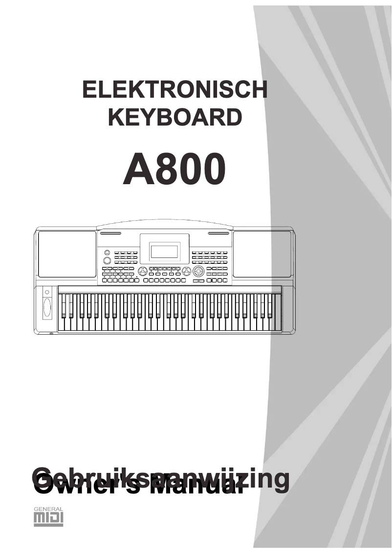 Image de la première page du manuel de l'appareil A800