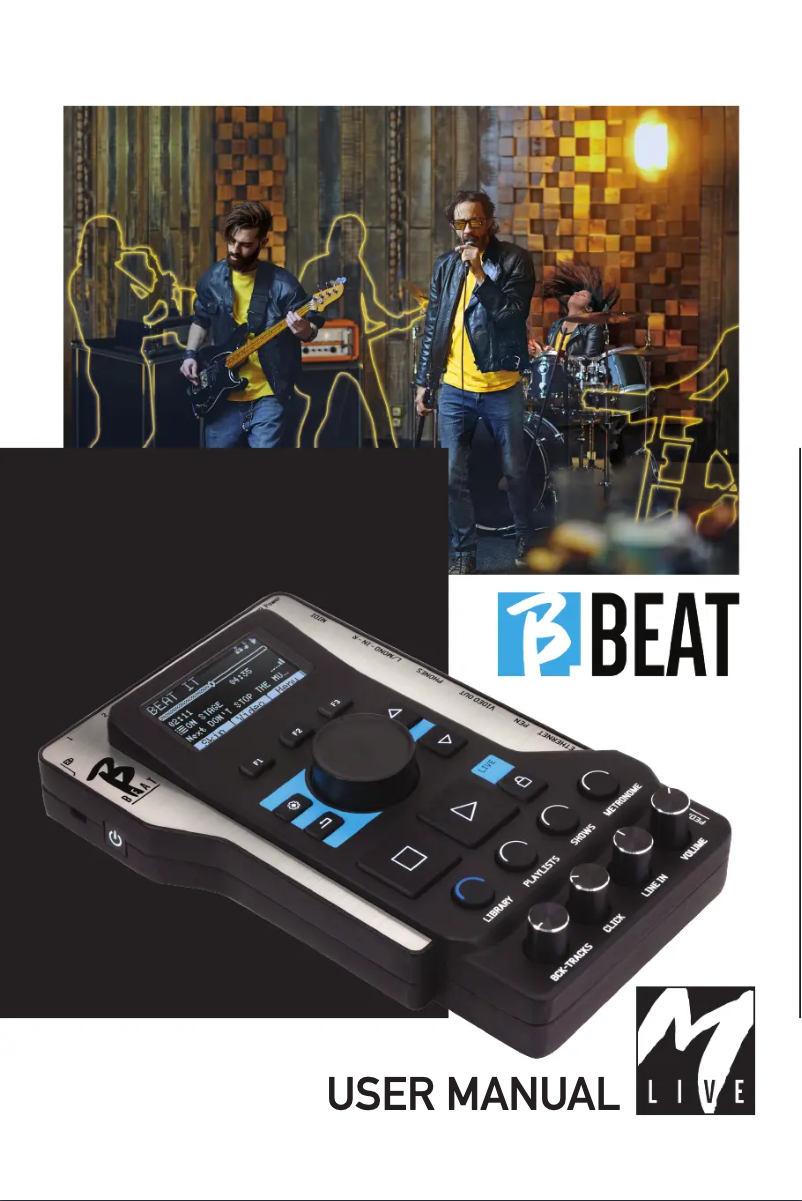 Page 1 de la notice Manuel utilisateur M-Live B-Beat