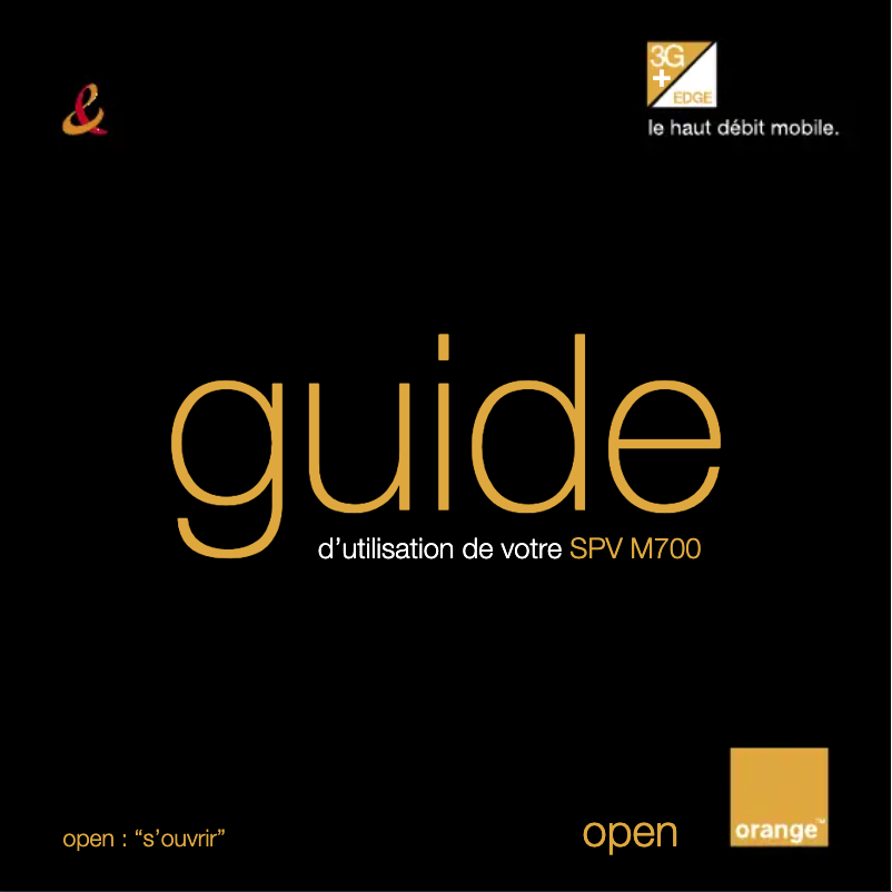 Image de la première page du manuel de l'appareil SPV M700