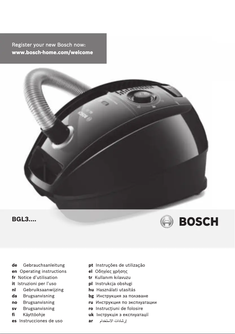 Image de la première page du manuel de l'appareil BGL3A110