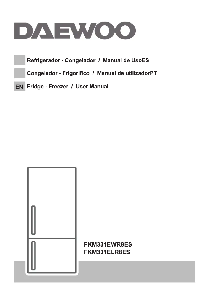 Page 1 de la notice Manuel utilisateur Daewoo FKM331ELR8ES