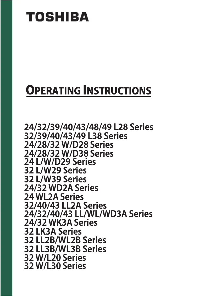 Image de la première page du manuel de l'appareil 32W2963DG