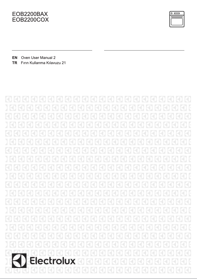 Page 1 de la notice Manuel utilisateur Electrolux EOB2200BAX