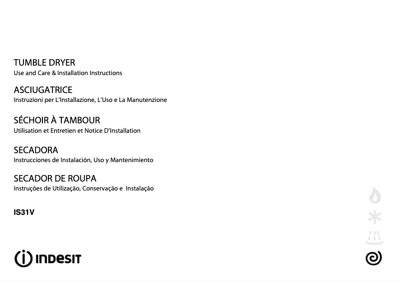 Image de la première page du manuel de l'appareil IS 31 V (EX)